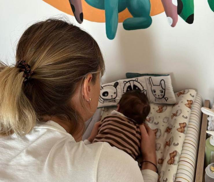 Federica Pellegrini e sua figlia Matilde