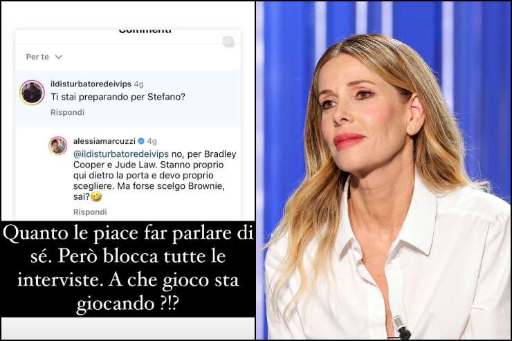 Alessia Marcuzzi: commento flirt De Martino