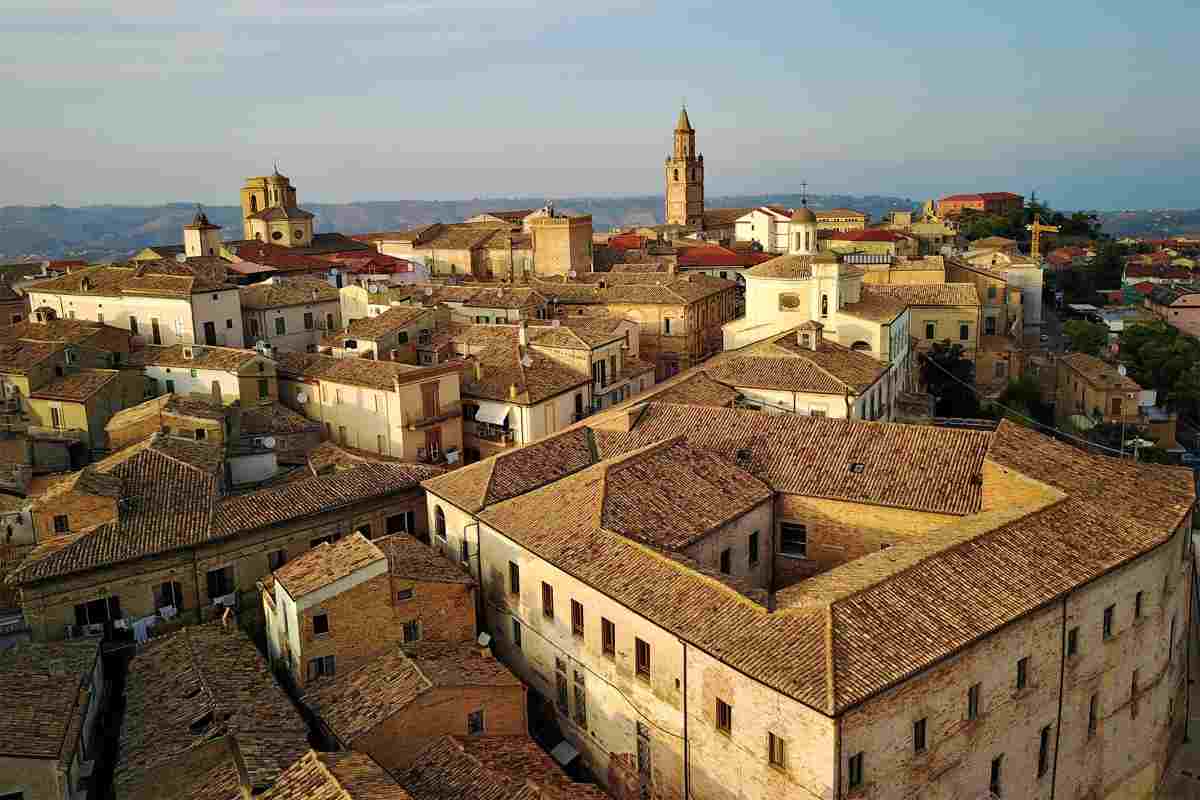 Borgo che domina il mare in Abruzzo