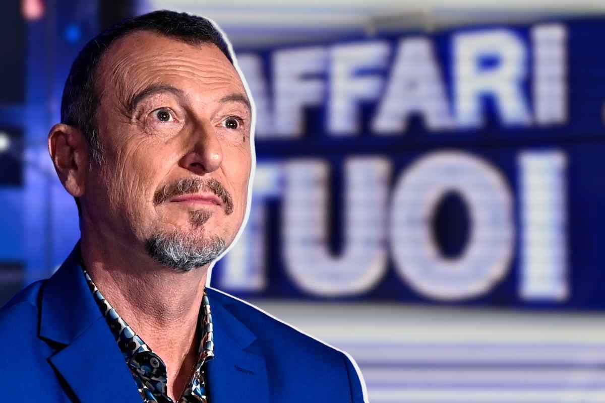 Shock ad Affari Tuoi, Amadeus mai visto così