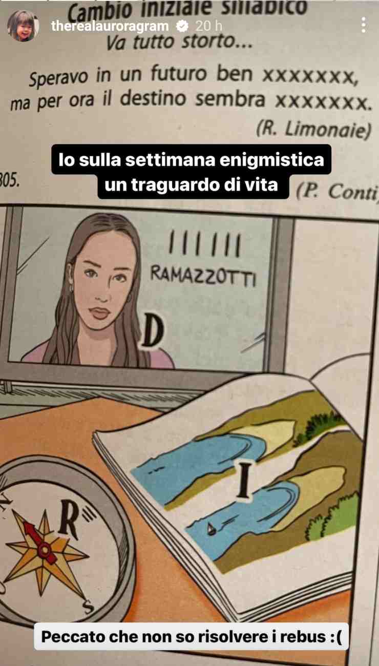 aurora ramazzotti annuncio 