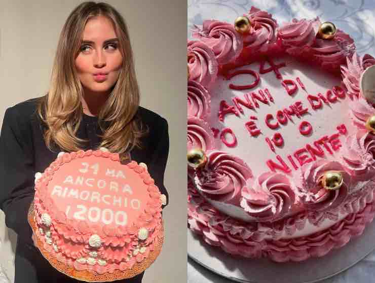 torta sabrina ferilli e valentina ferragni