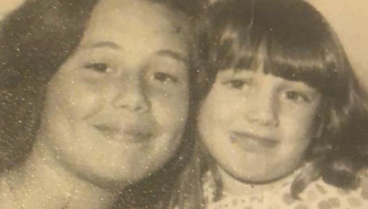 veronica cozzani e la sorella da giovane
