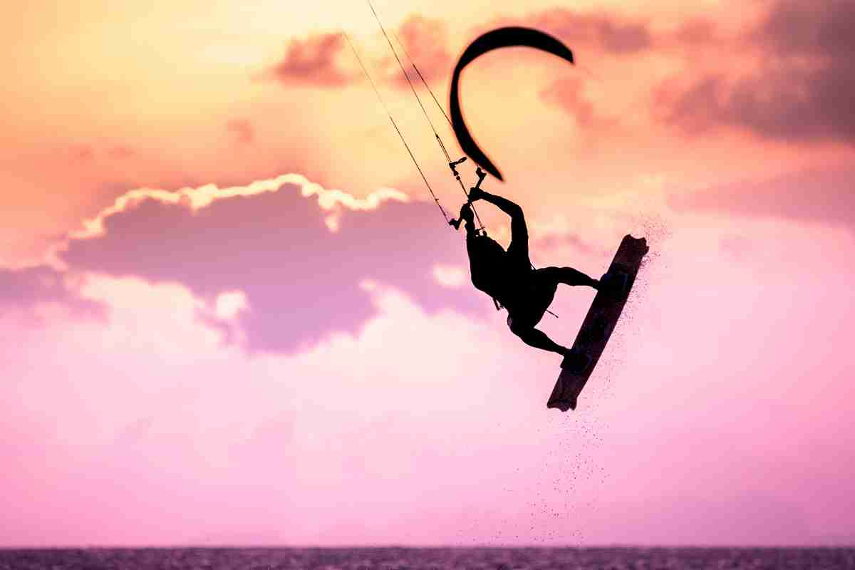 Kitesurf sul mare in Abruzzo