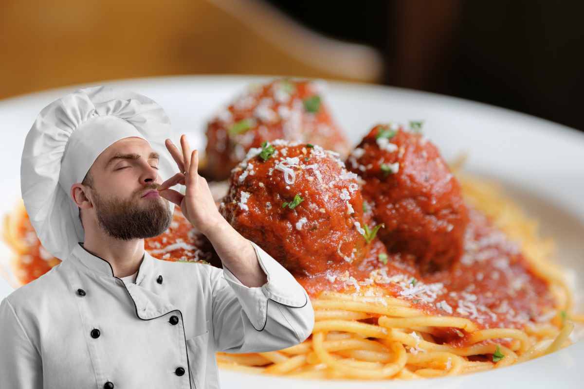 spaghetti alla chitarra sugo e polpette