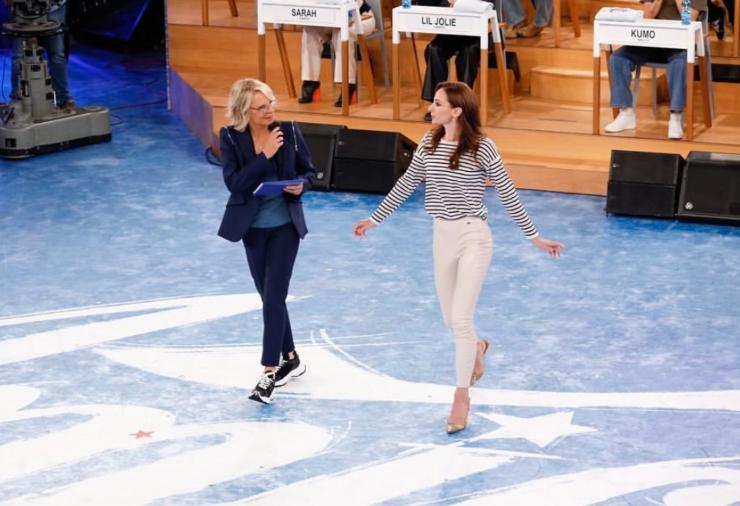 Anbeta Toromani e Maria De Filippi