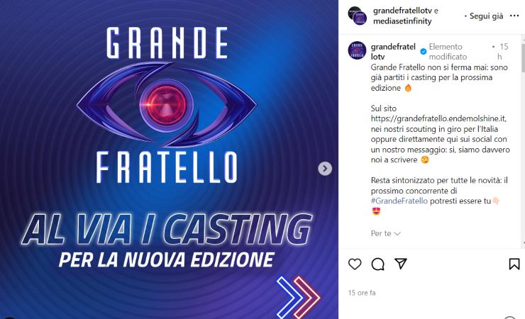 mediaset annuncio