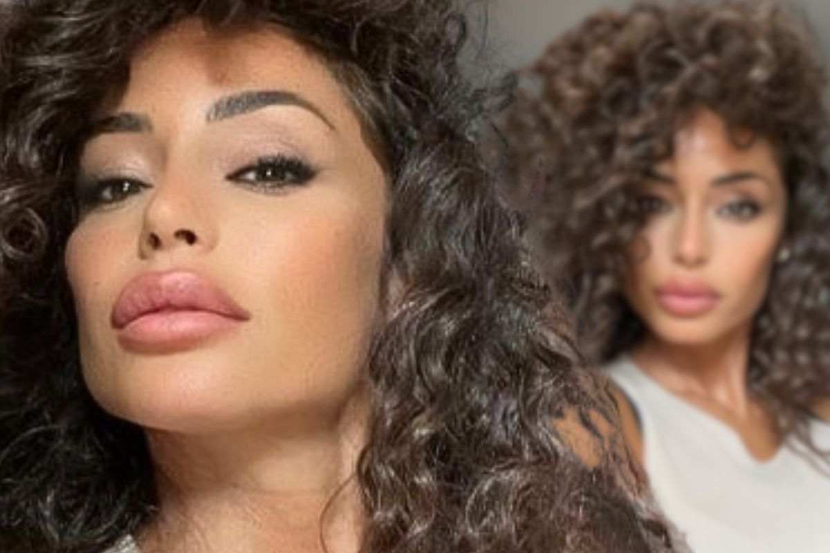 Raffaella Fico nuovo look capelli lisci