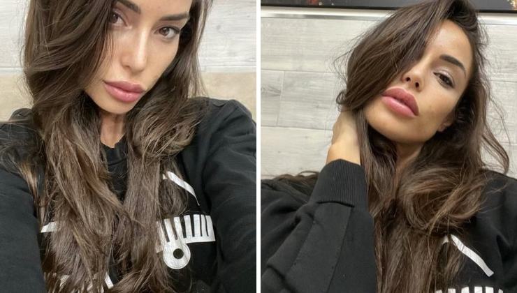 Raffaella Fico capelli lisci