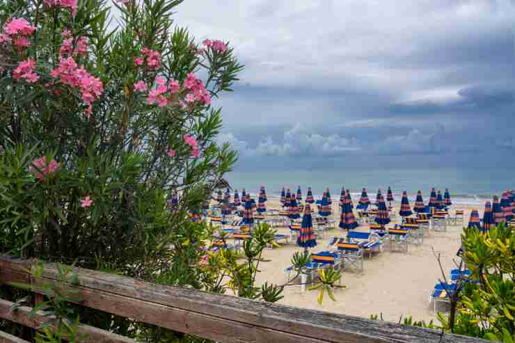 Spiaggia di Giulianova in provincia di teramo