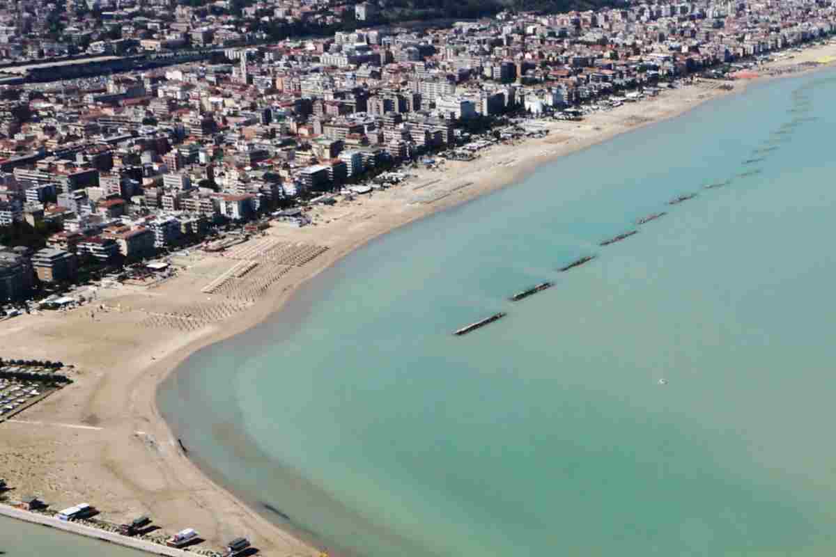 Spiagge di Pescara viste dall'alto