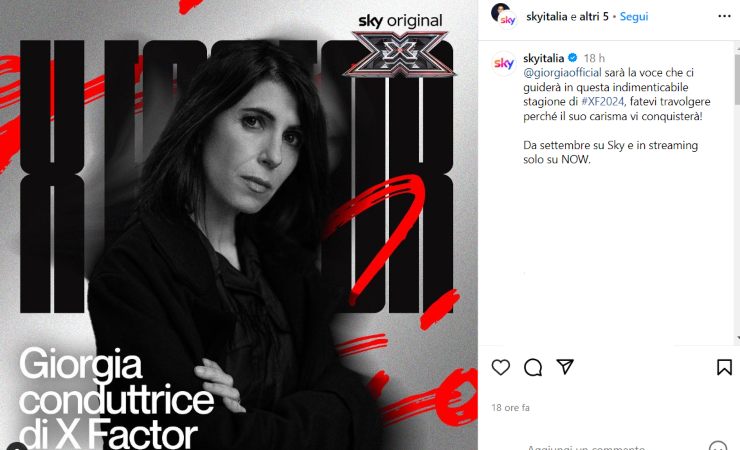 giorgia conduttrice talent