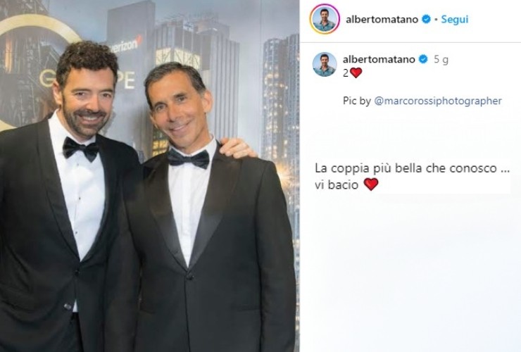 Alberto Matano marito scatto