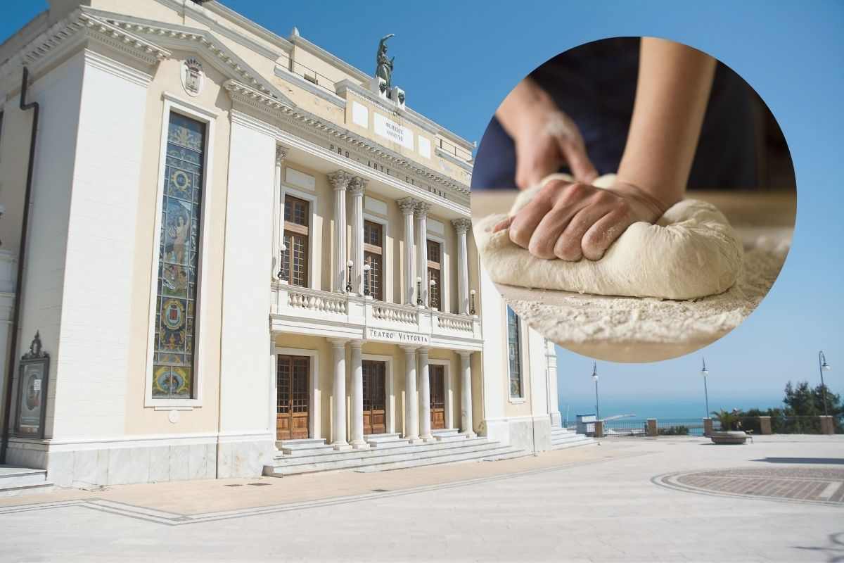 palazzo e mani che impastano