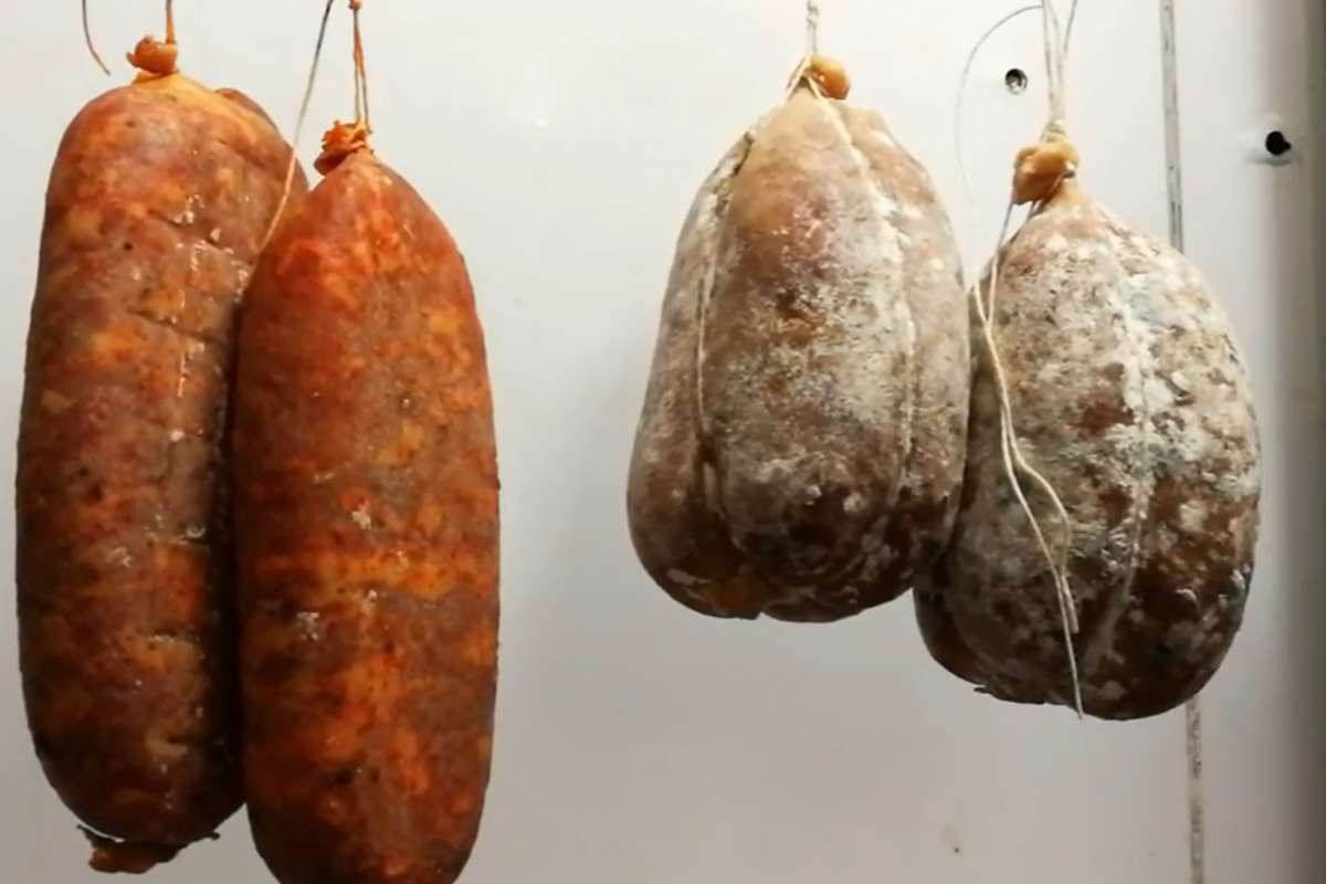 quattro salumi appesi