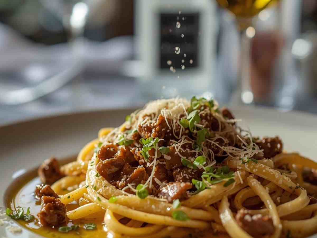 Pasta con olio al tartufo
