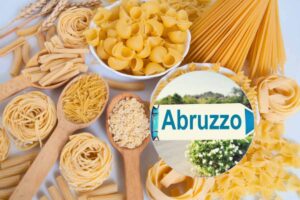 pasta cruda e cartello abruzzo