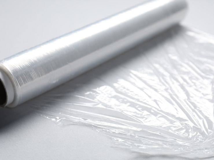 rotolo di pellicola trasparente